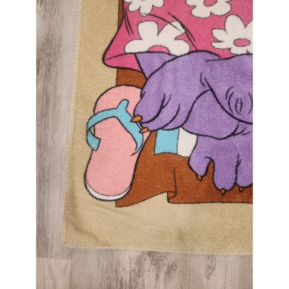 VTG. 1982 Figment Beach Towel Disney World Epcot Center Journey Into Imagination
